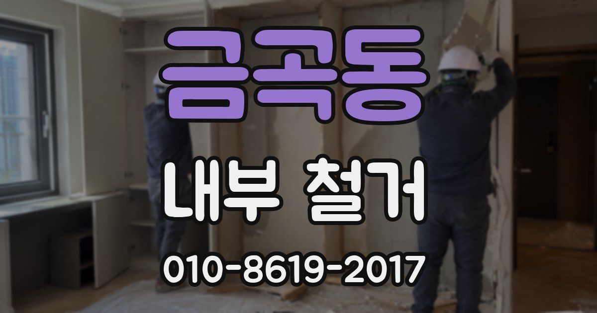 금곡동 내부 철거