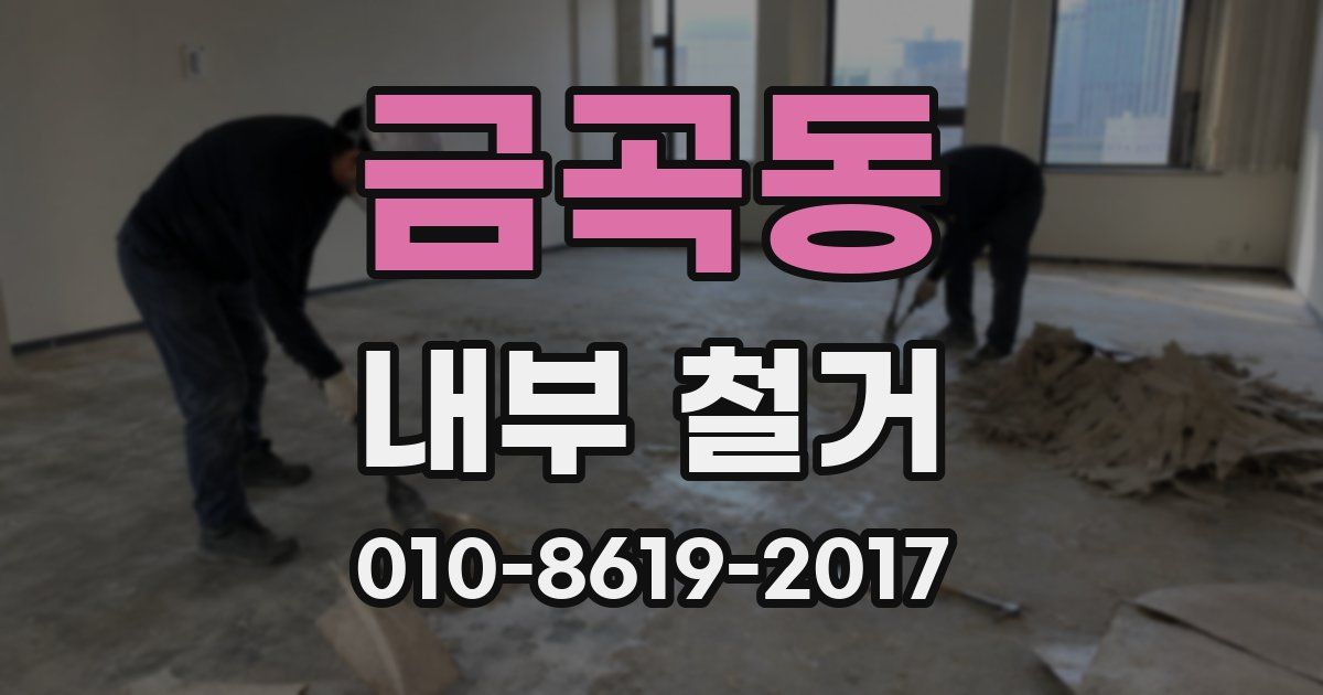 금곡동 내부 철거