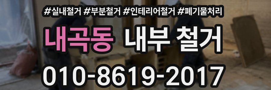 내곡동 내부 철거