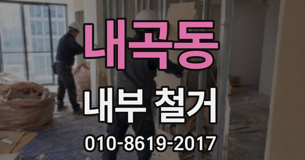 내곡동 내부 철거
