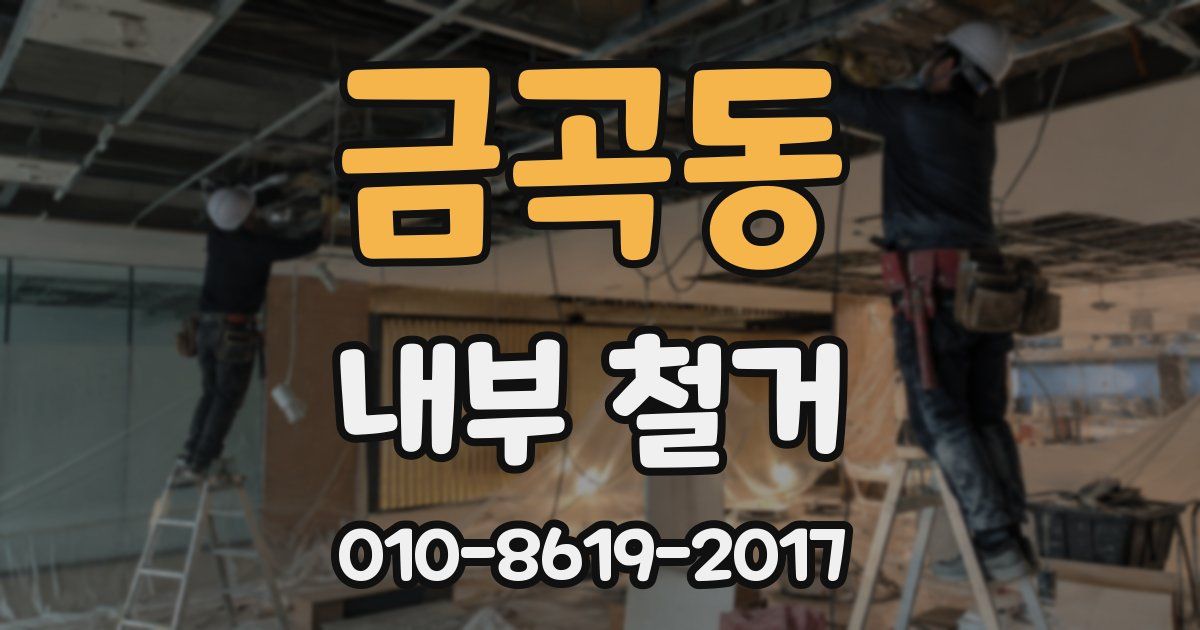금곡동 내부 철거