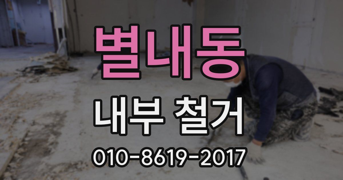 별내동 내부 철거