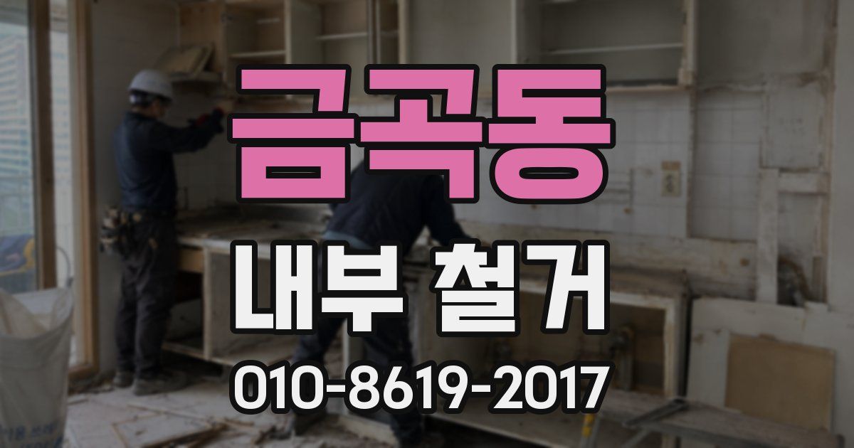 금곡동 내부 철거