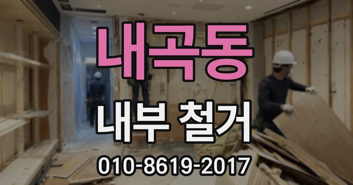 내곡동 내부 철거