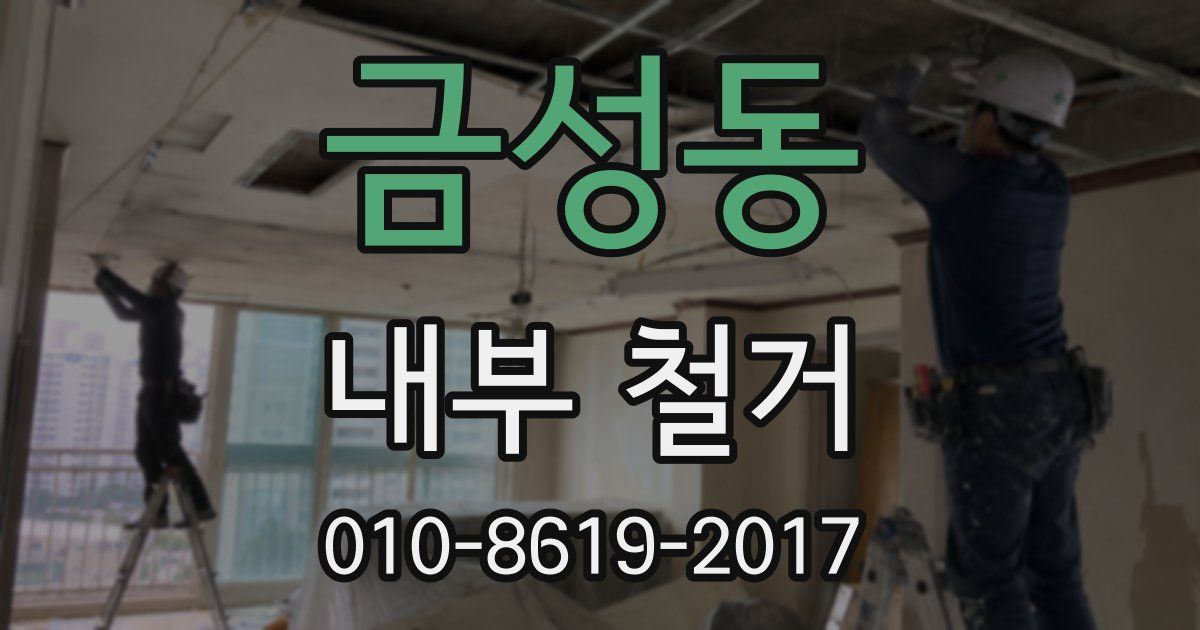 금성동 내부 철거