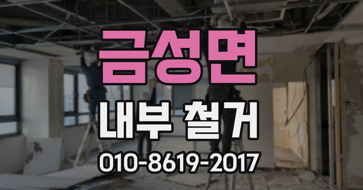 금성면 내부 철거