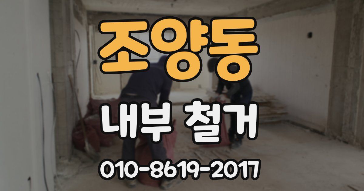조양동 내부 철거
