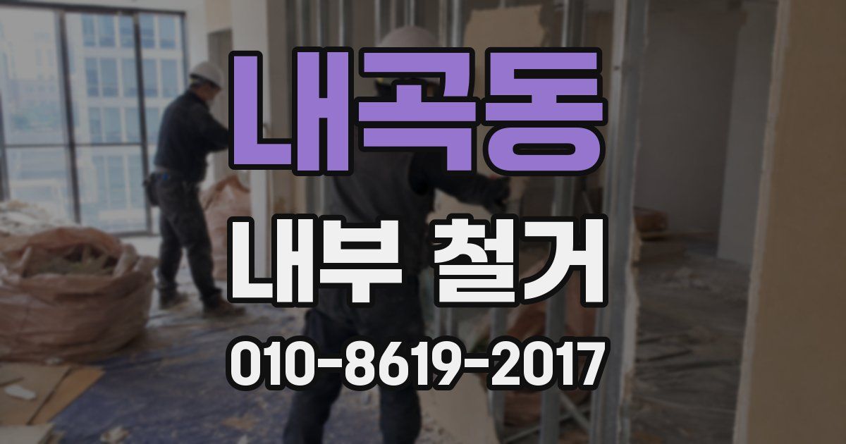 내곡동 내부 철거