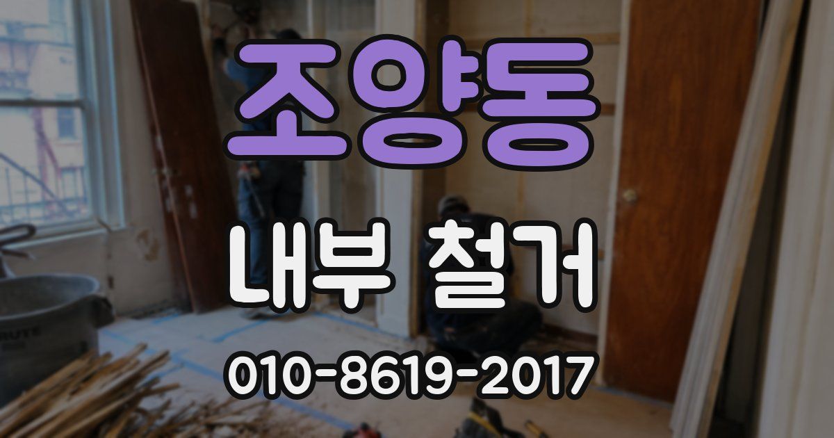 조양동 내부 철거