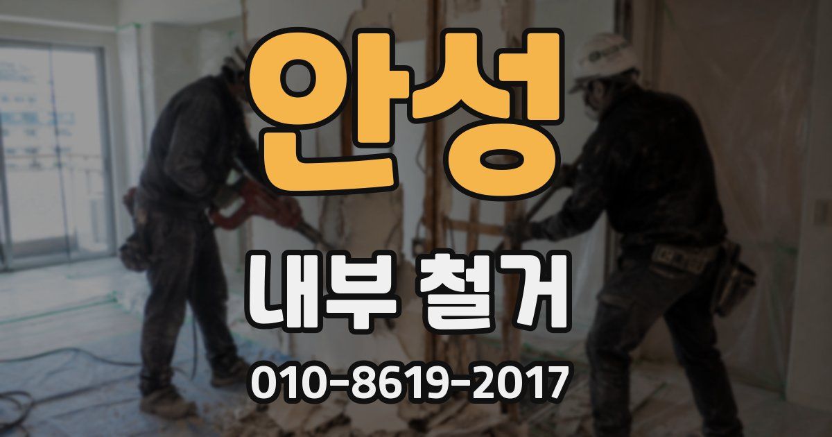 안성 내부 철거