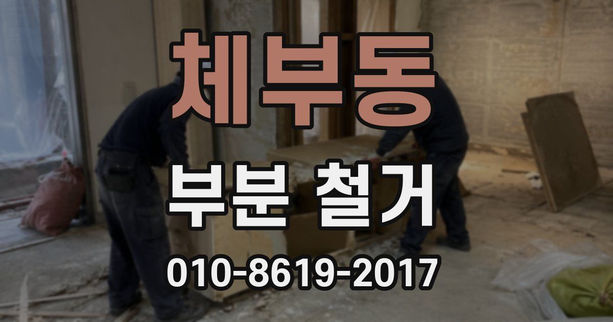 체부동 부분 철거
