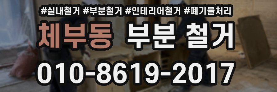 체부동 부분 철거