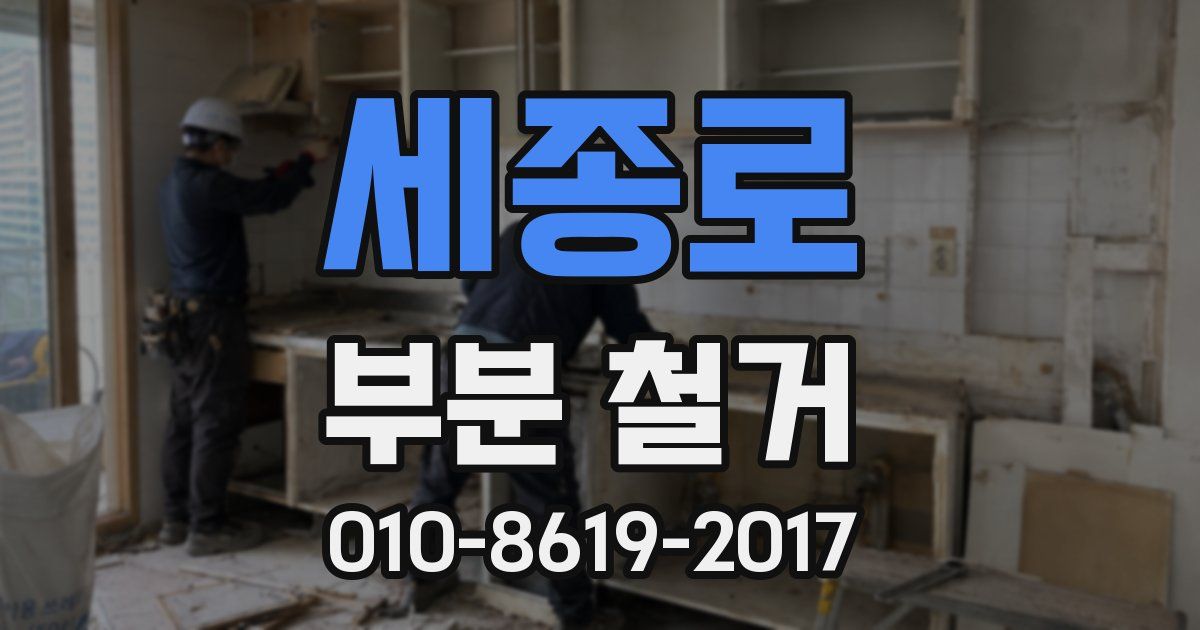 세종로 부분 철거