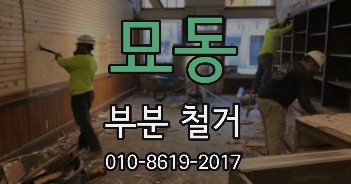 묘동 부분 철거