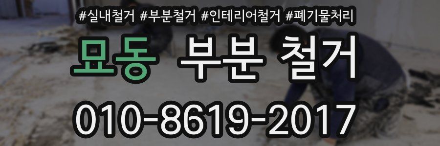 묘동 부분 철거