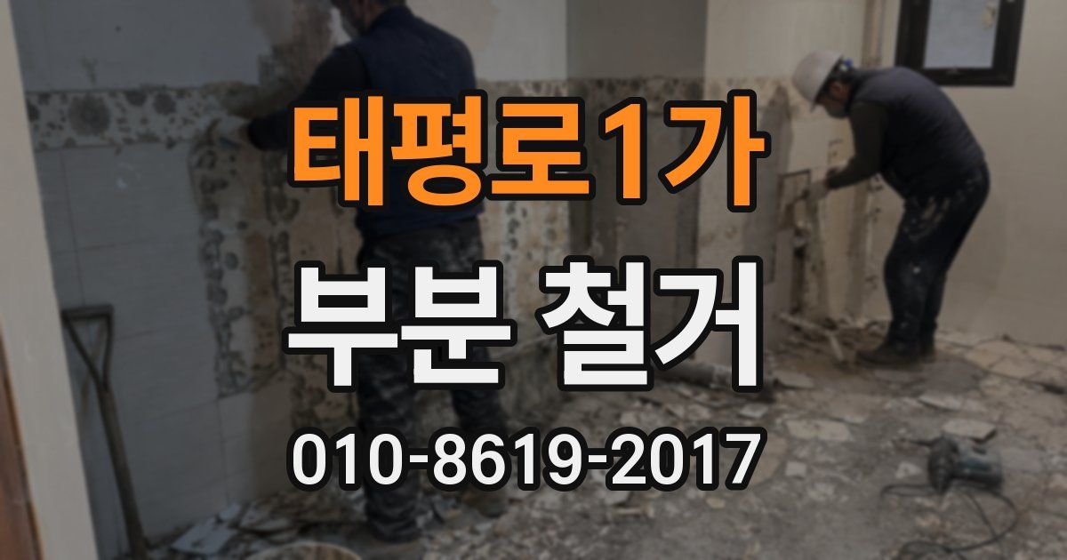 태평로1가 부분 철거
