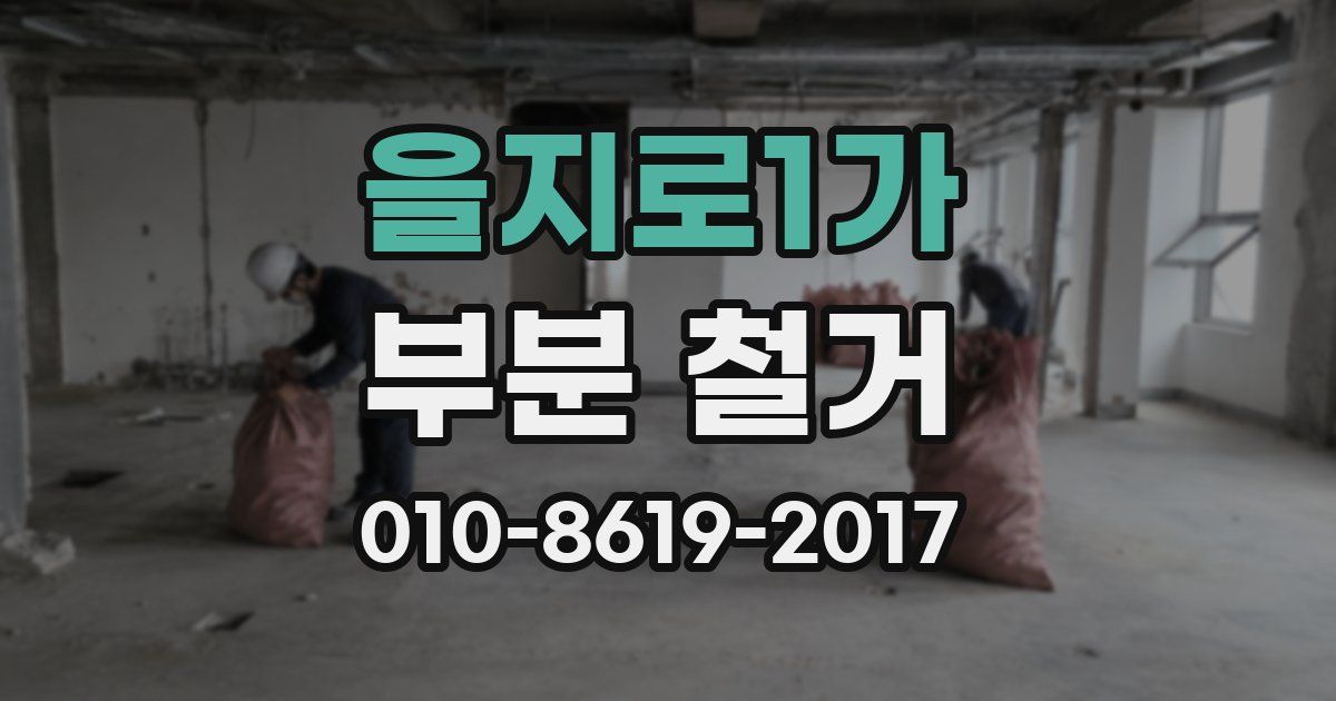 을지로1가 부분 철거