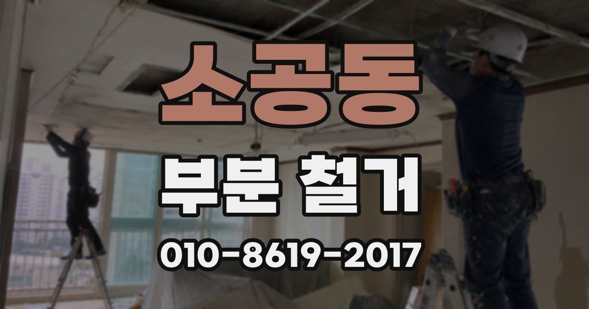 소공동 부분 철거
