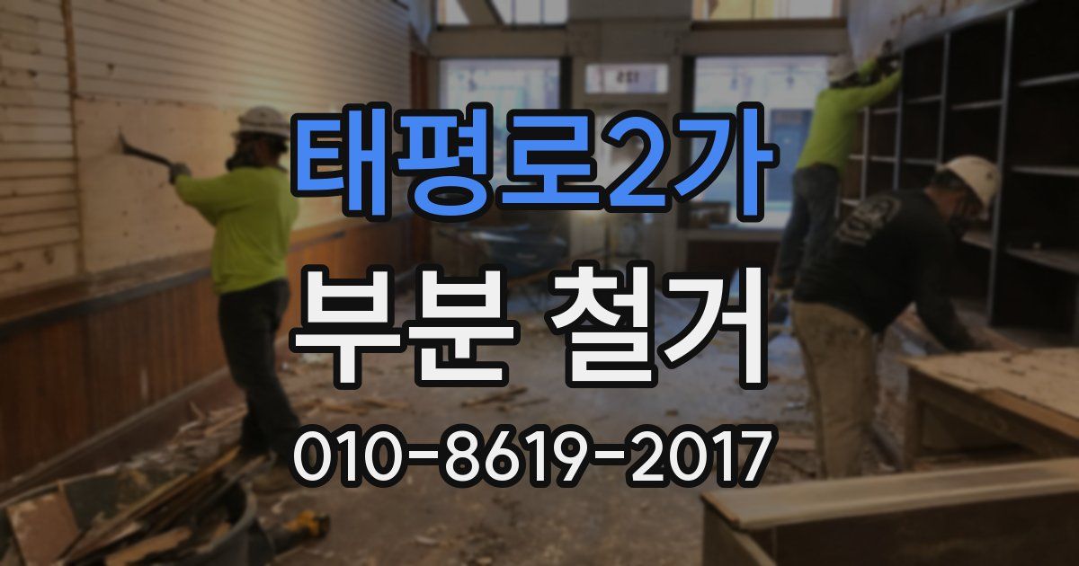 태평로2가 부분 철거
