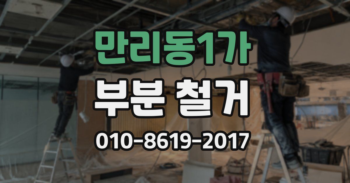 만리동1가 부분 철거