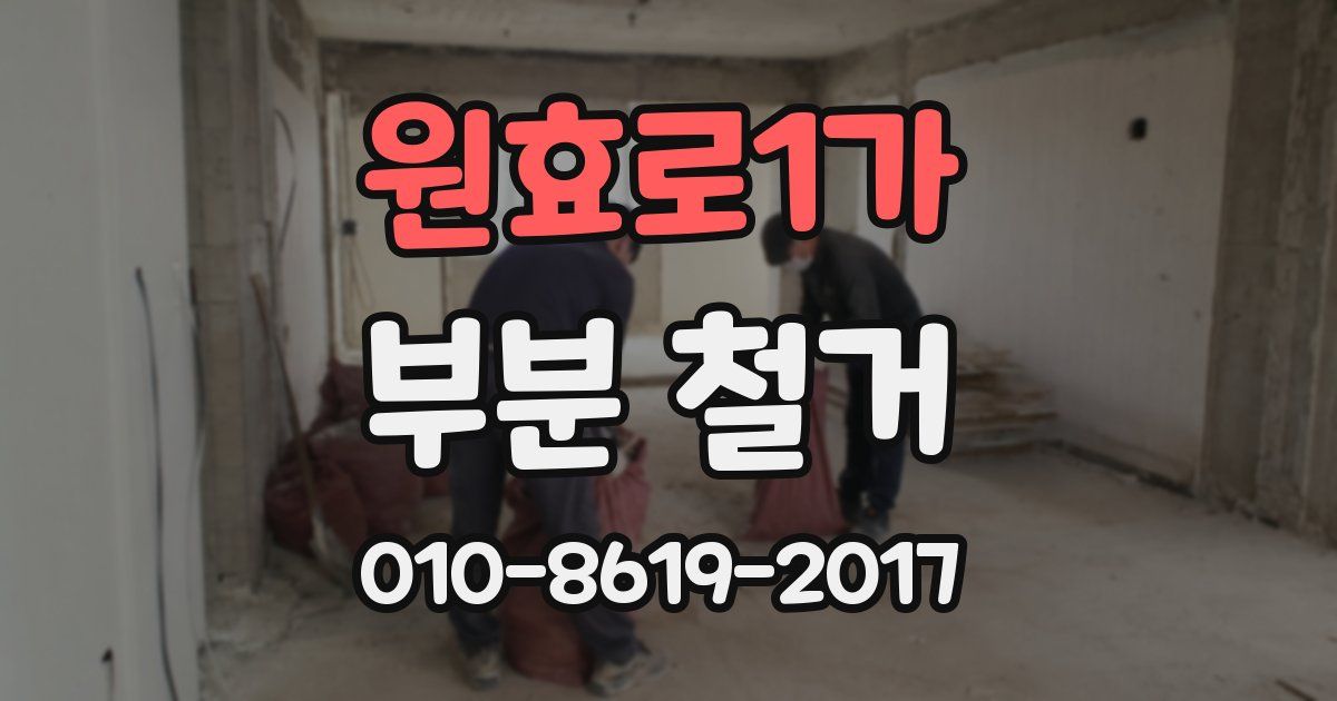 원효로1가 부분 철거