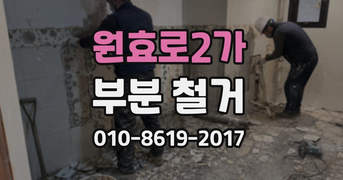 원효로2가 부분 철거