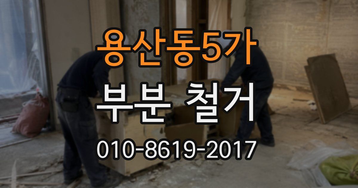 용산동5가 부분 철거