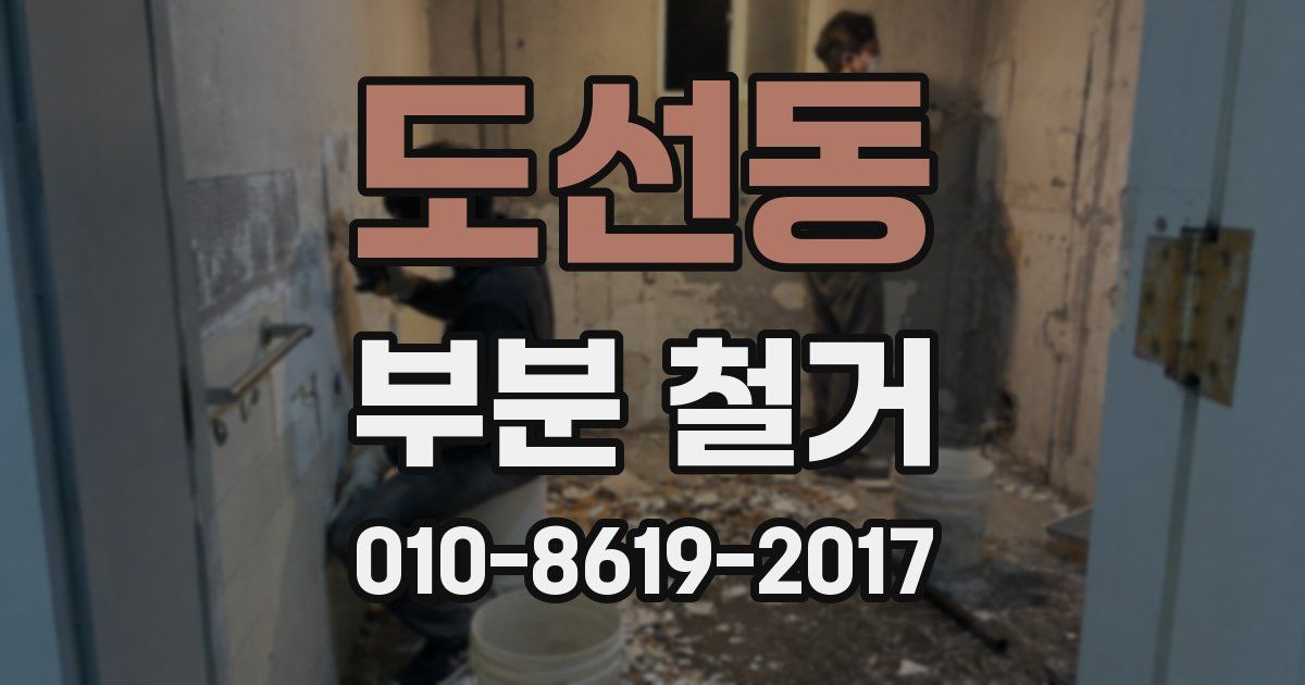 도선동 부분 철거