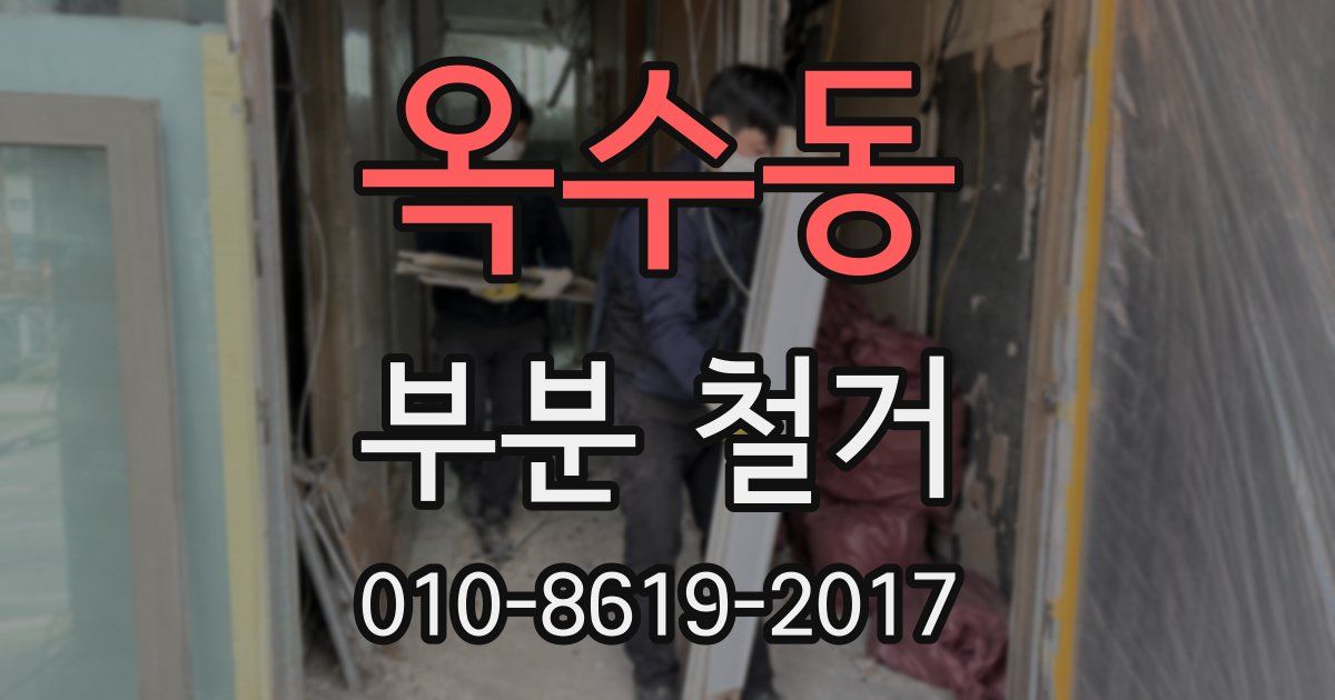 옥수동 부분 철거