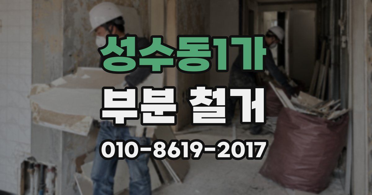 성수동1가 부분 철거