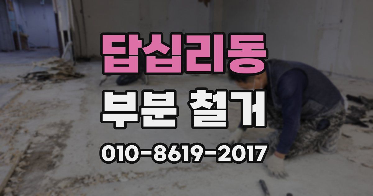 답십리동 부분 철거