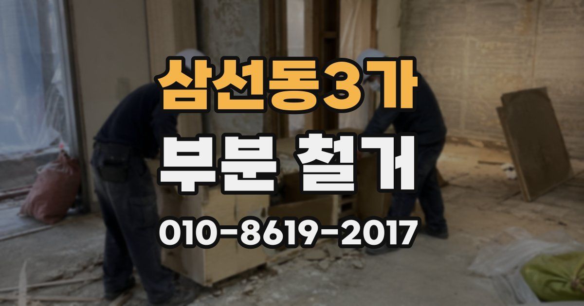 삼선동3가 부분 철거