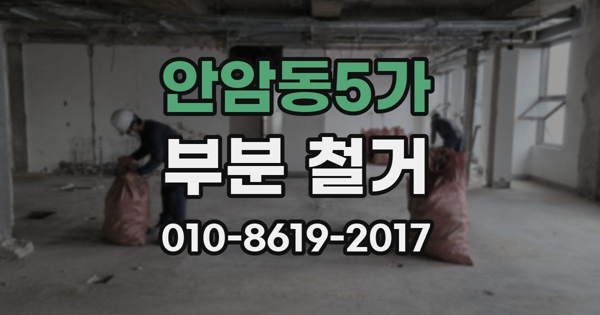 안암동5가 부분 철거