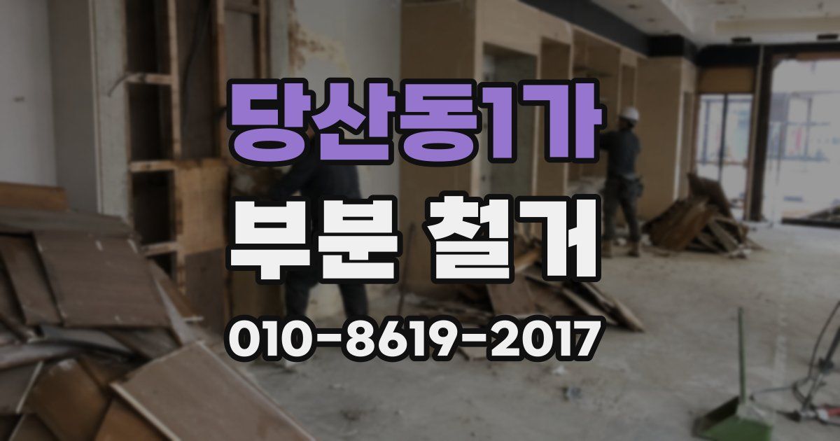 당산동1가 부분 철거
