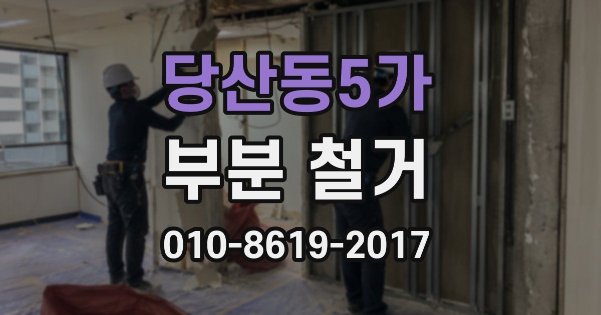 당산동5가 부분 철거