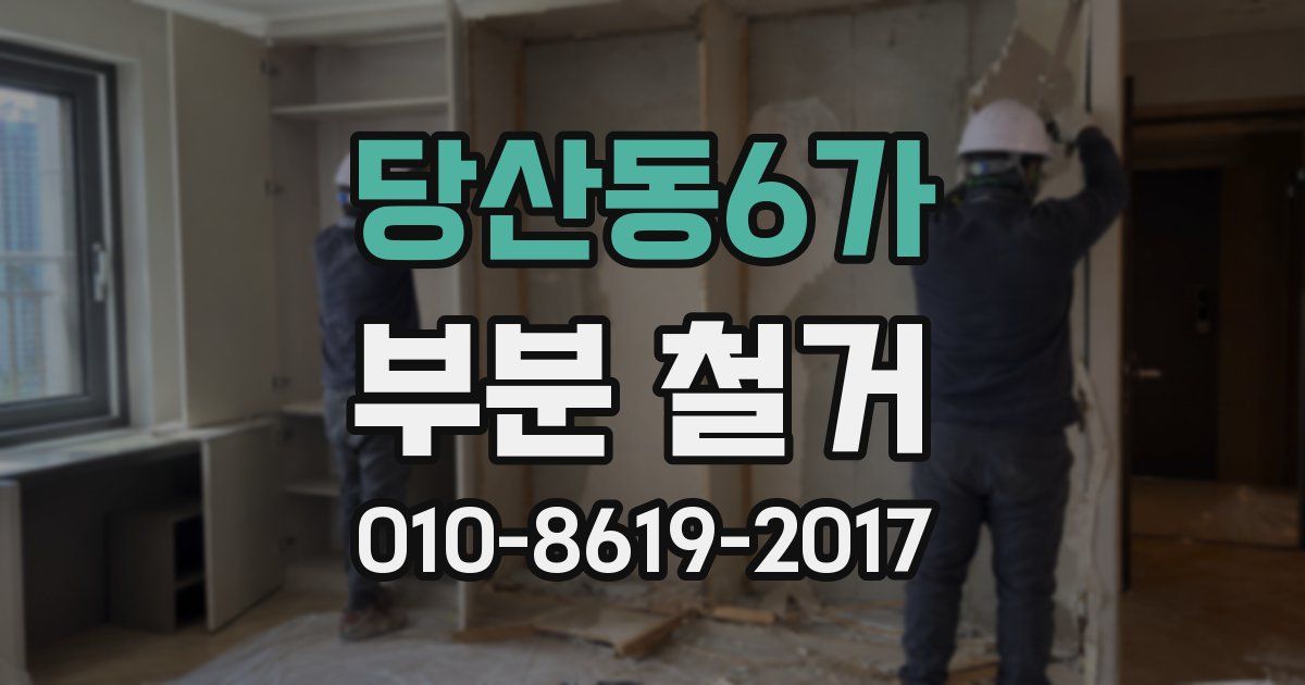 당산동6가 부분 철거