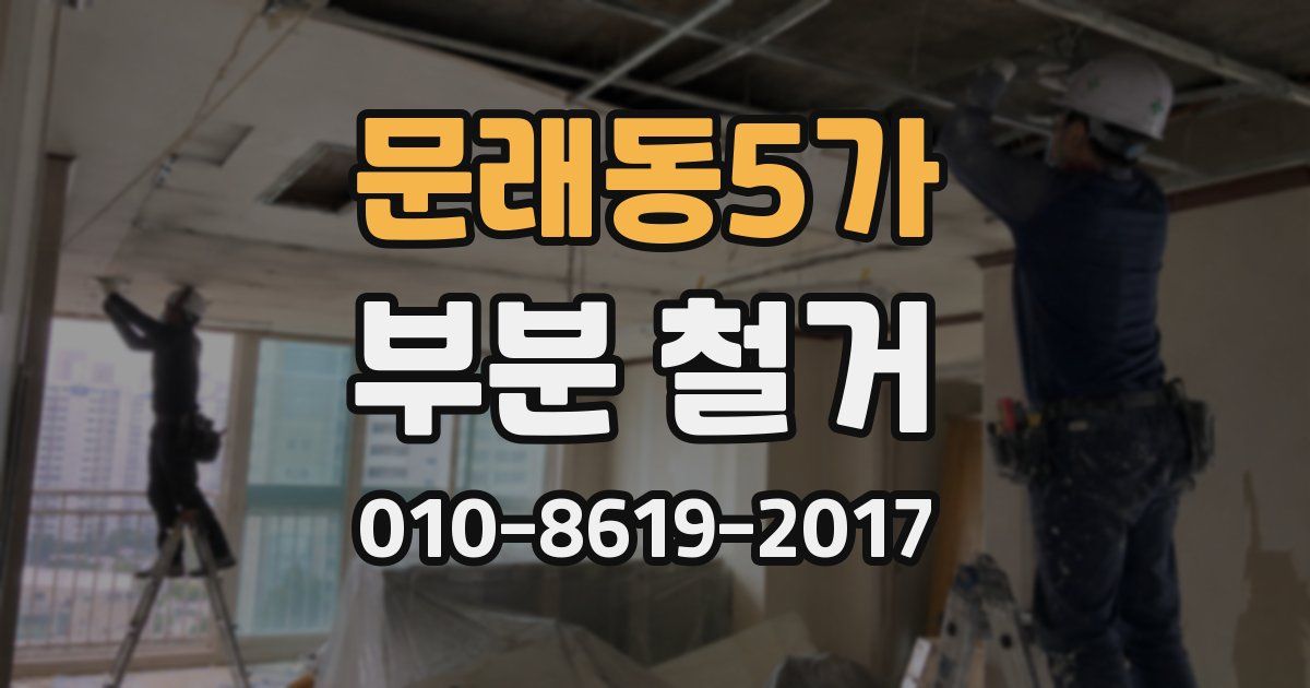문래동5가 부분 철거