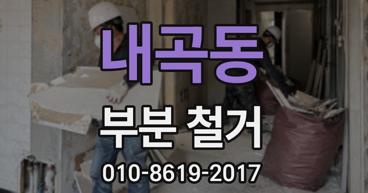 내곡동 부분 철거