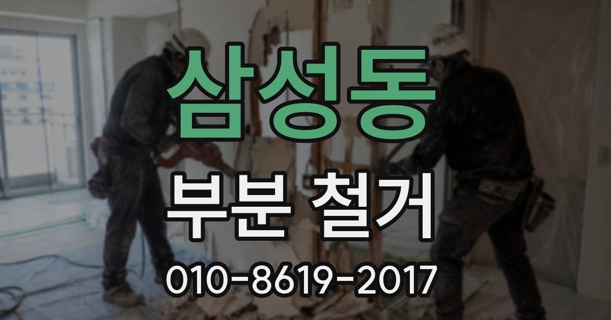 삼성동 부분 철거