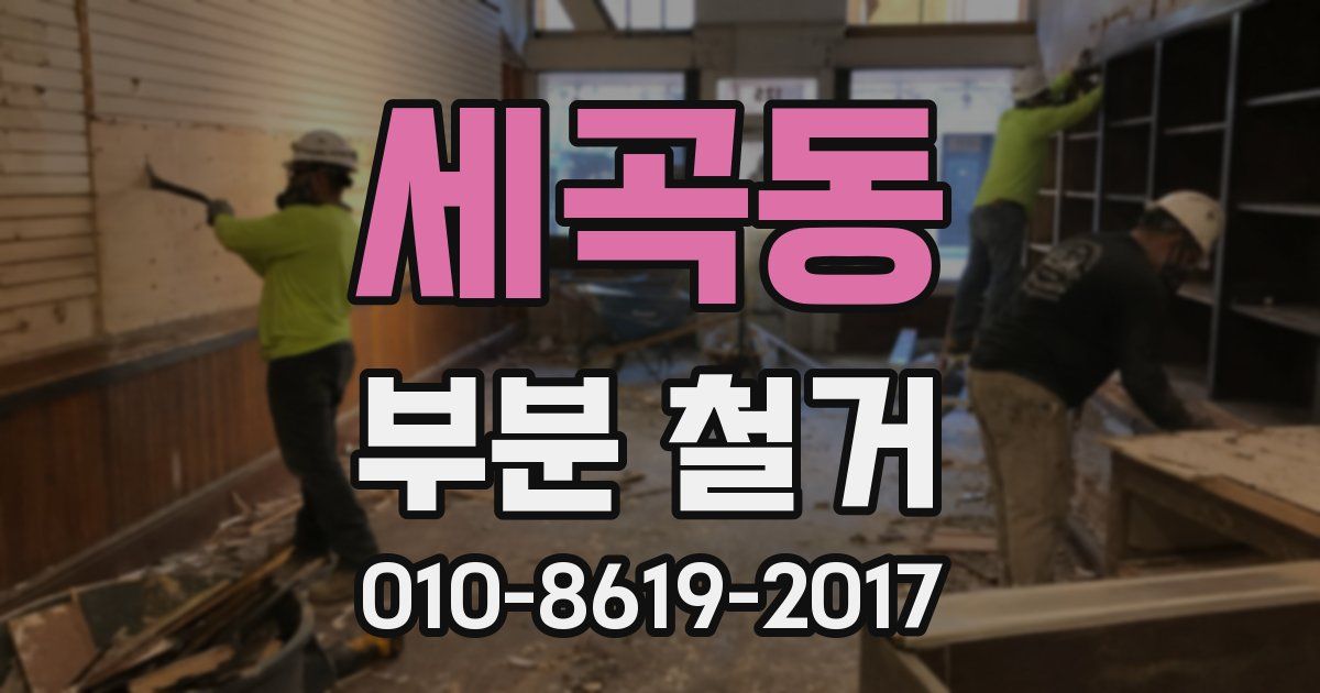 세곡동 부분 철거