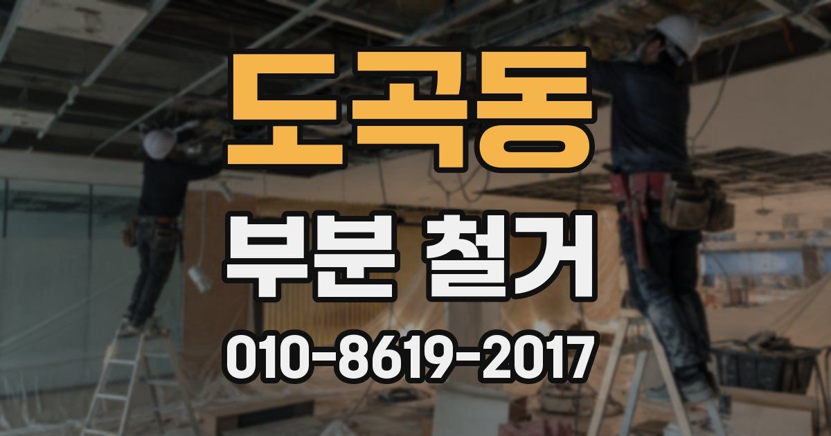 도곡동 부분 철거