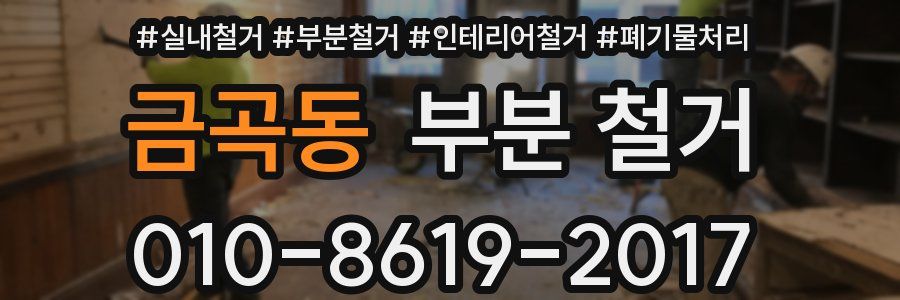 금곡동 부분 철거