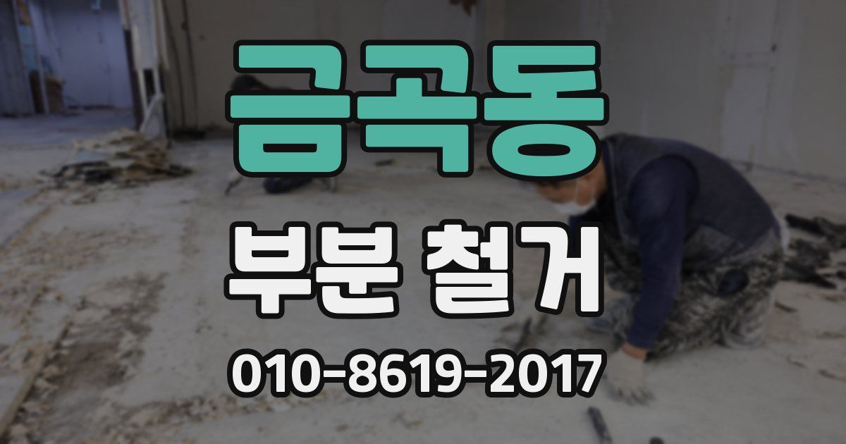 금곡동 부분 철거