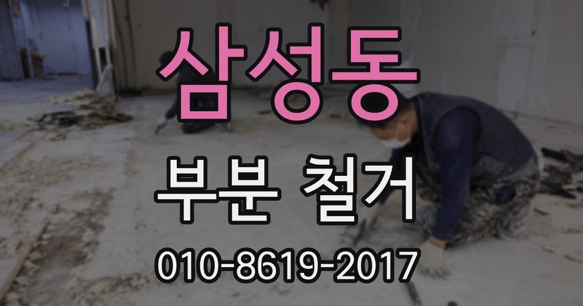 삼성동 부분 철거