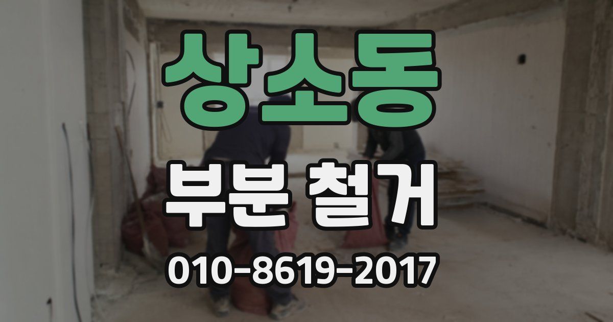 상소동 부분 철거
