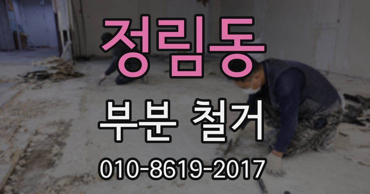 정림동 부분 철거