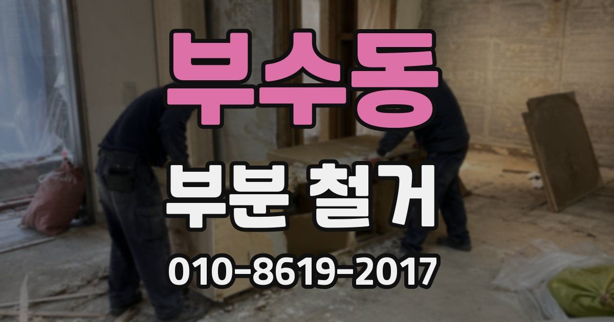 부수동 부분 철거