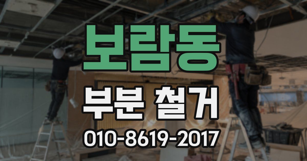 보람동 부분 철거