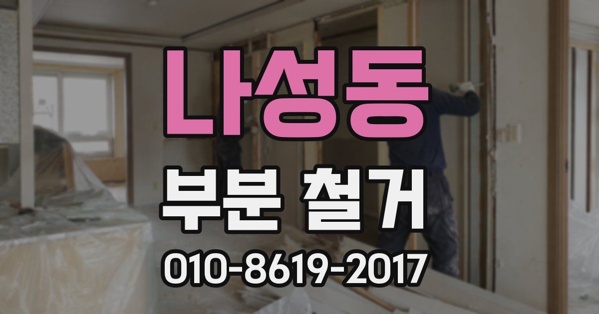 나성동 부분 철거