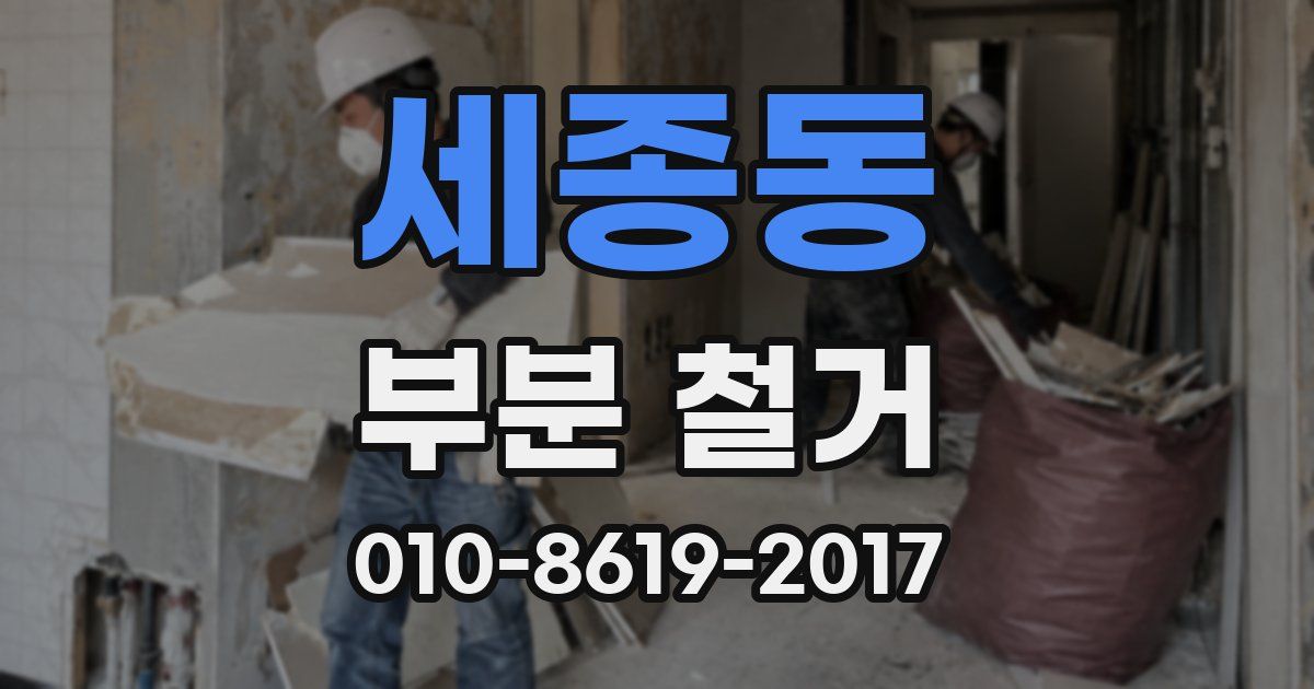 세종동 부분 철거